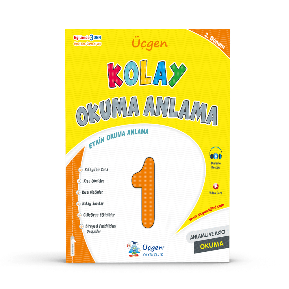 1. Sınıf – Kolay Okuma Anlama – 2. Döneme Ön Hazırlık